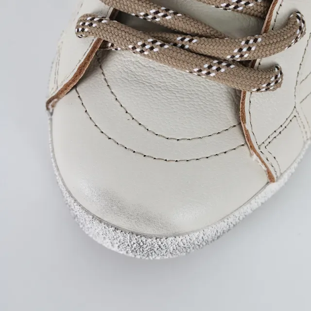 Golden Goose Superstar Bege Prata Couro Desgastado Logotipo Estrela Metálico Sneakers Lifestyle 5