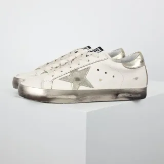 Golden Goose Superstar Off-White Metallic Star Lifestyle Sneakers