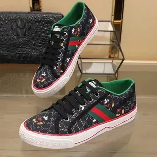 Gucci Ace Disney Collaboration Black Multicolor Lifestyle Sneakers