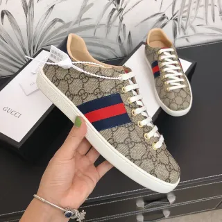Gucci Ace GG Supreme Canvas Web Stripe Lifestyle Sneakers