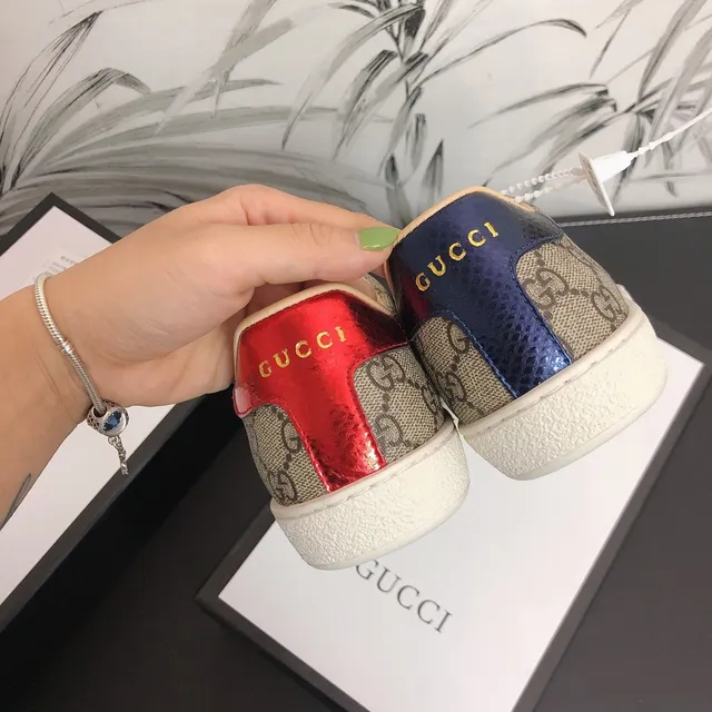 Gucci Ace GG Supreme Canvas Web Stripe Lifestyle Sneakers 3