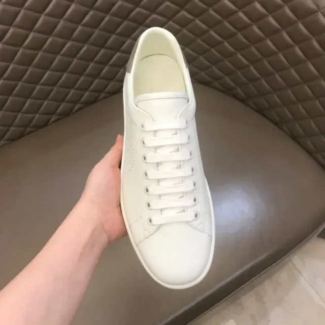 Gucci Ace Perforated Double G White Lifestyle Sneakers 3