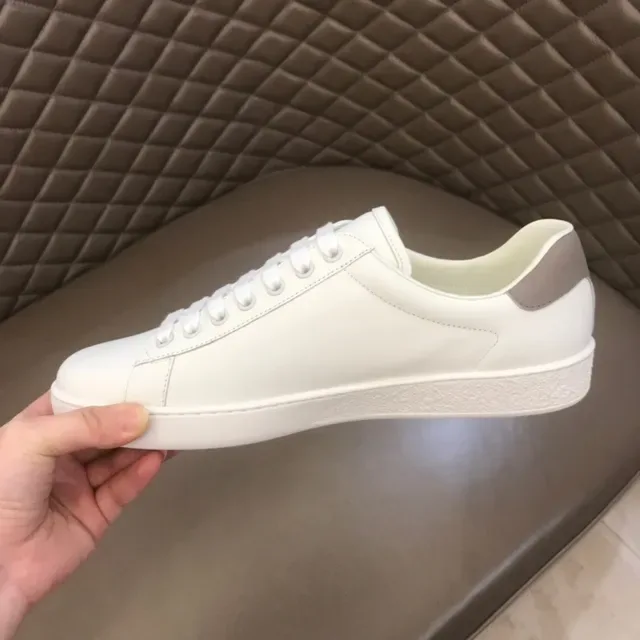 Gucci Ace Perforated Double G White Lifestyle Sneakers 9