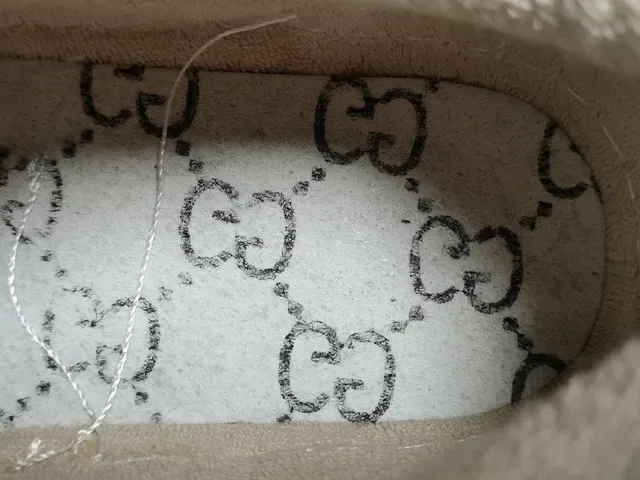 Gucci Beige Green Low-Top GG Monogram Canvas Lifestyle Sneakers 5