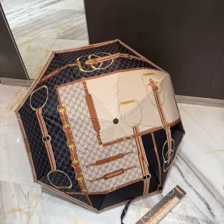 Gucci Negro Beige GG Monograma Lona Correa Ecuestre Impresión Bolso