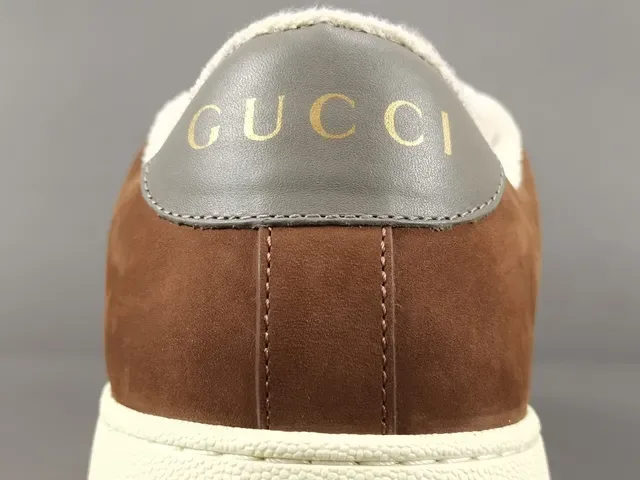 Gucci Brown Beige Chunky Platform Sole GG Monogram Canvas Lifestyle Sneakers 7