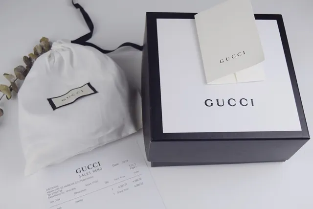 Gucci GG Marmont Noir Or Boucle Interlocking G Cuir Lisse Ceinture 2