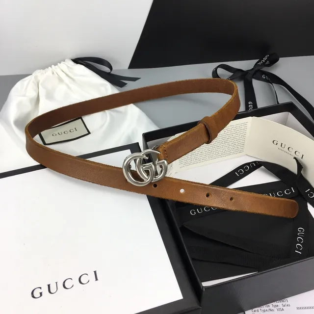 Gucci GG Marmont বাদামী স্যুড চামড়ার বেল্ট 2