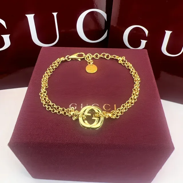 Gucci GG Marmont Interlocking G Black and Silver Necklace 4