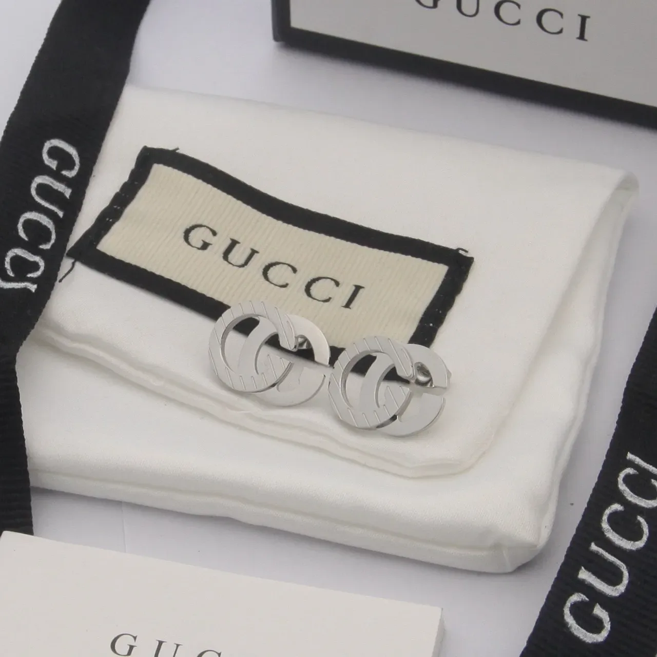 Gucci GG Marmont Interlocking G Stud Earrings 2