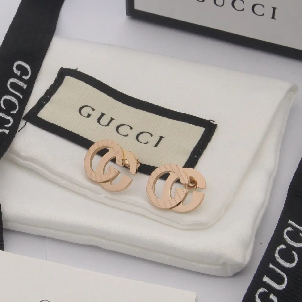 Gucci GG Marmont Interlocking G Stud Earrings 3