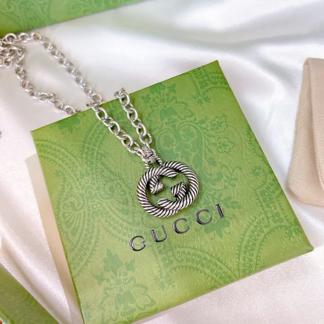 Gucci GG Marmont Twisted Rope Interlocking G Necklace 2