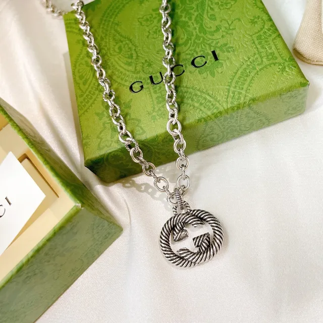 Gucci GG Marmont Twisted Rope Interlocking G Necklace 3