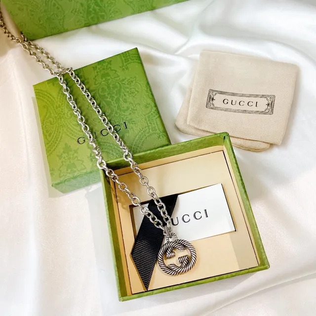 Gucci GG Marmont Twisted Rope Interlocking G Necklace 4