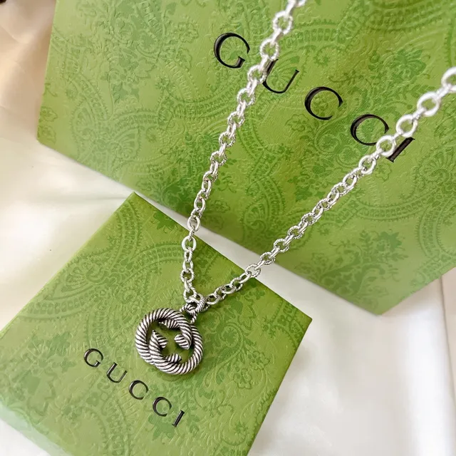 Gucci GG Marmont Twisted Rope Interlocking G Necklace 8