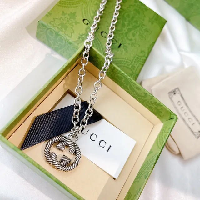 Gucci GG Marmont Twisted Rope Interlocking G Necklace 5