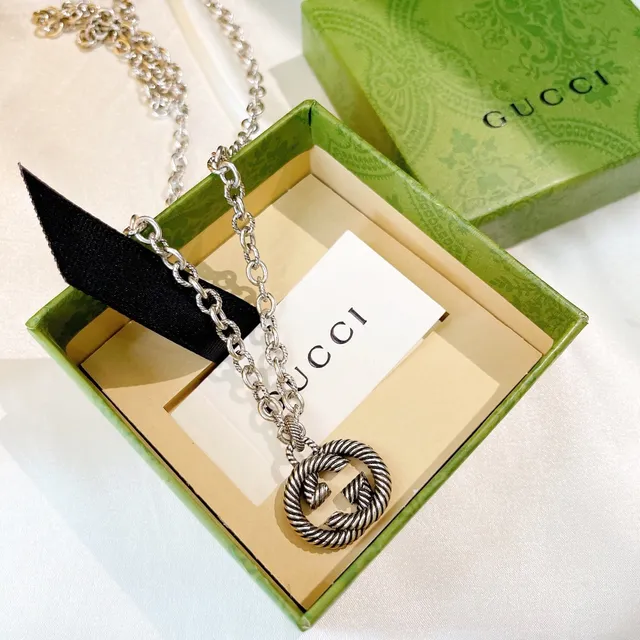 Gucci GG Marmont Twisted Rope Interlocking G Necklace 6