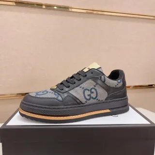 Gucci GG Monogram Canvas and Leather Low-Top Lifestyle Sneaker