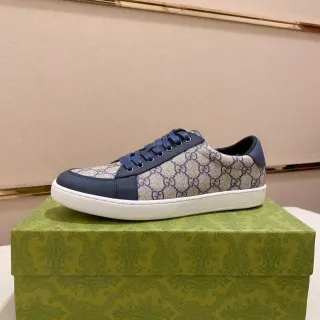 Gucci GG Monogram كانفاس و جلد بحري Lifestyle Sneakers