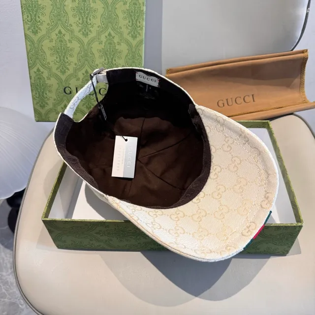 Gucci GG Monogram Off-White Baseball Cap 5