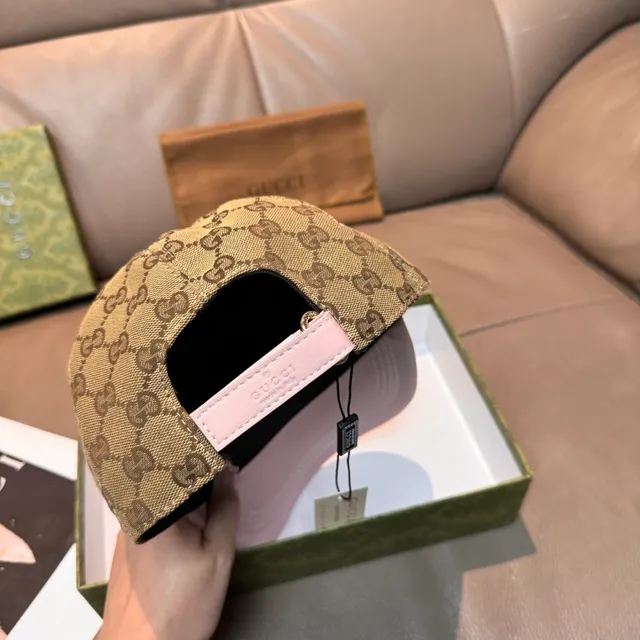 Gucci GG Monogram Pink Brim Baseball Cap 3