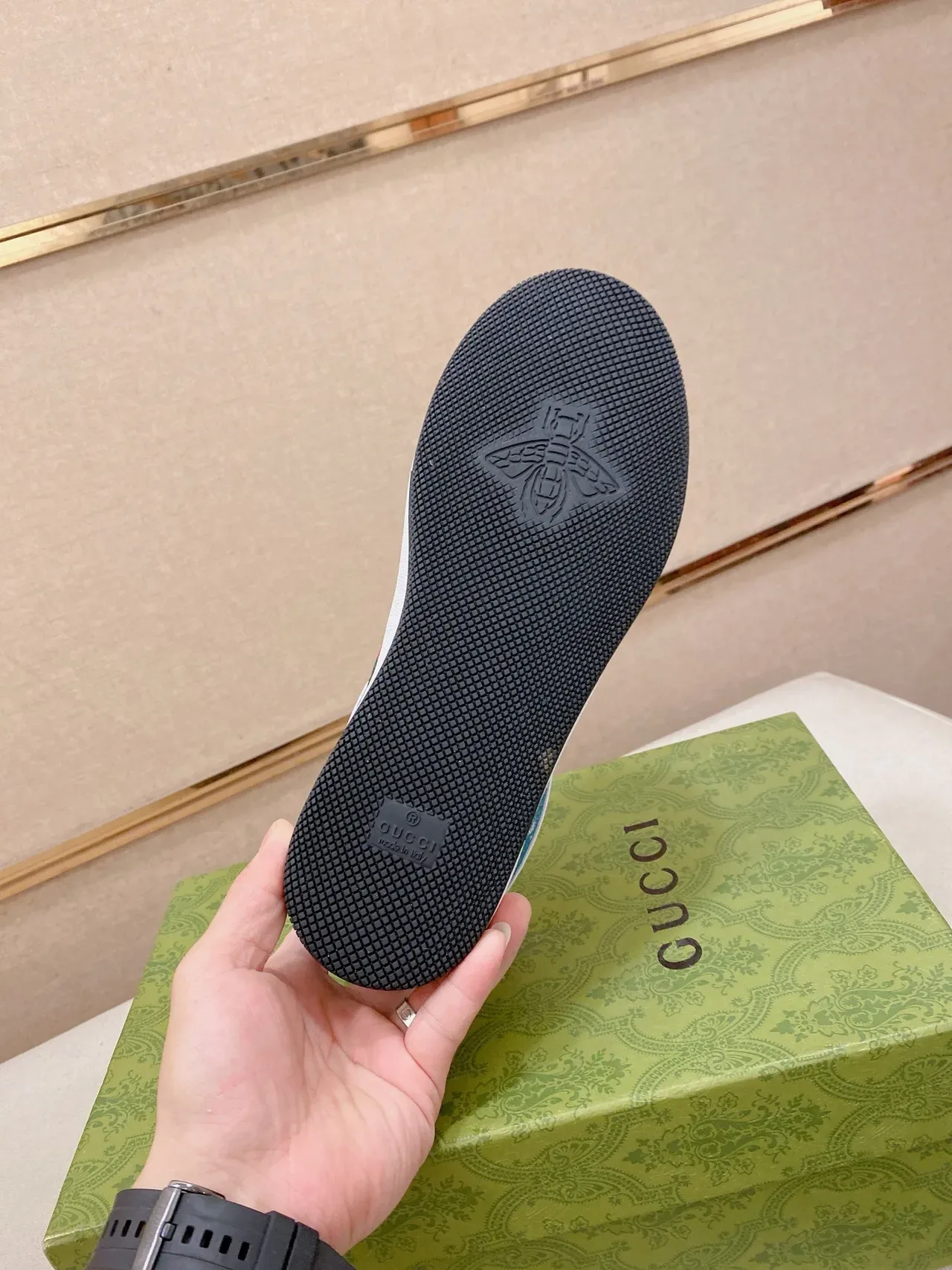 Gucci GG Tennis 1977 Lona Monograma Rayas Web Zapatillas Lifestyle 2