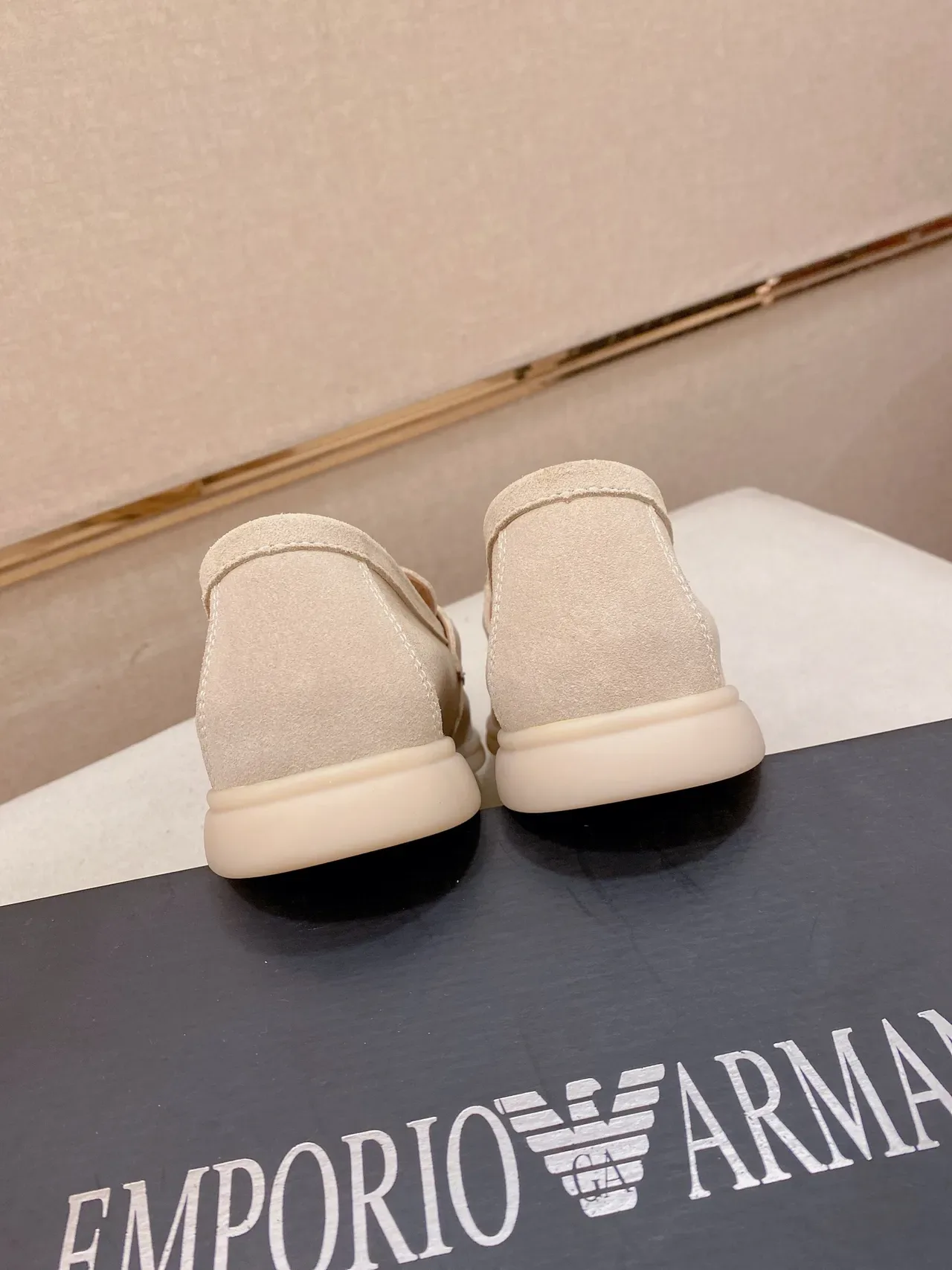 Gucci Horsebit 1955 Beige Suede Loafer 3