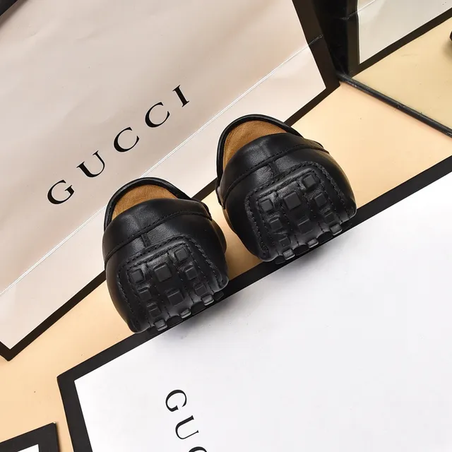 Gucci Horsebit 1955 Black GG Monogram Velvet Loafers 3