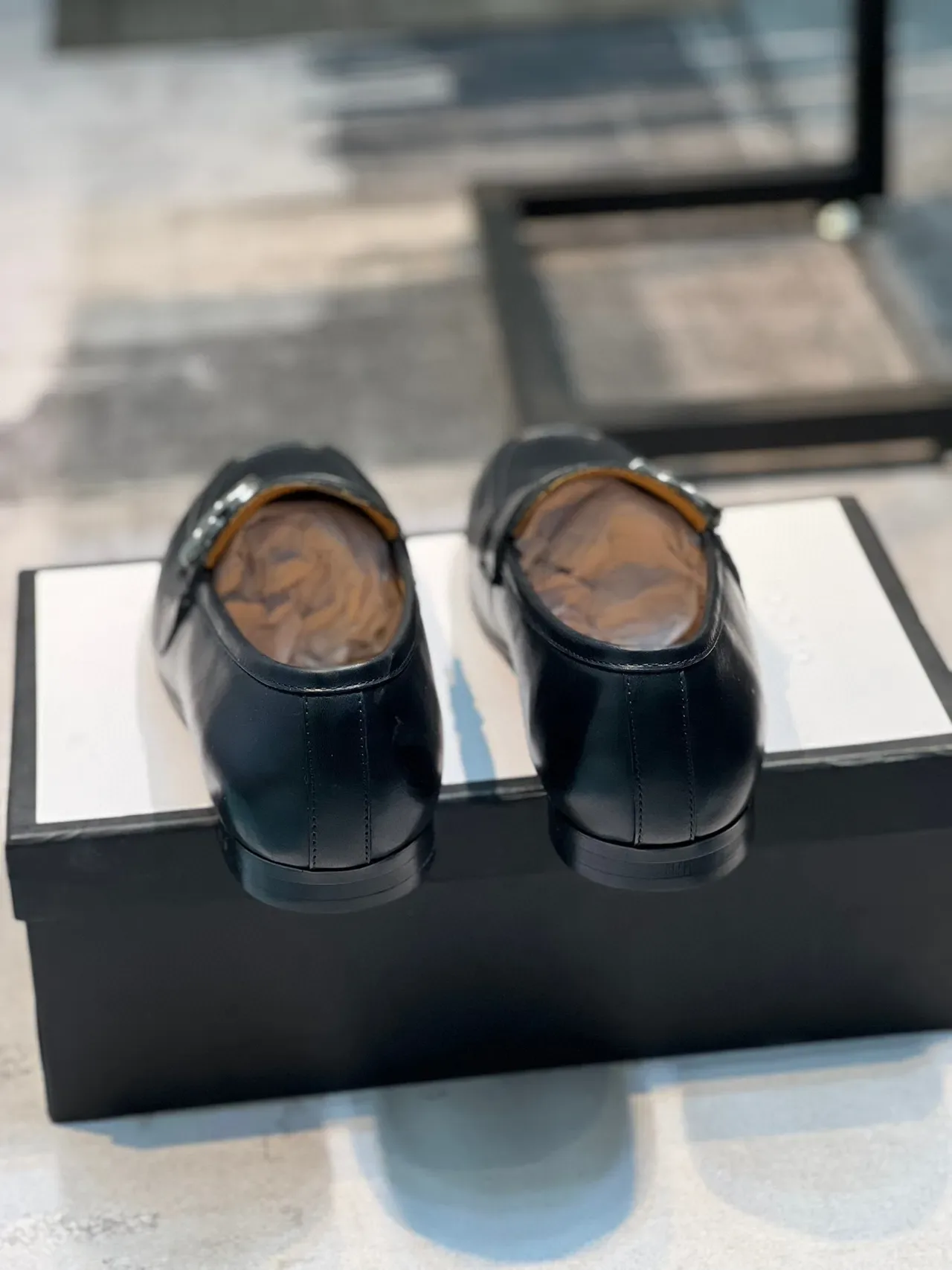 Gucci Horsebit 1955 Mocassins en cuir noir avec boucle Horsebit 2