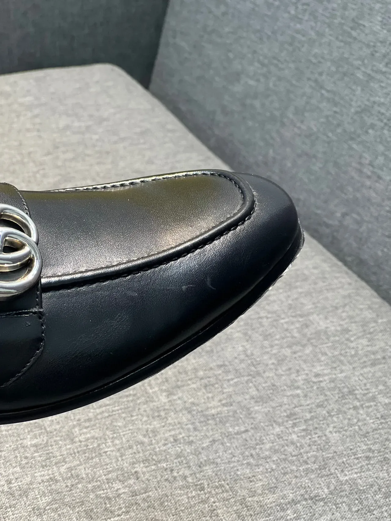 Gucci Horsebit 1955 Mocassins en cuir noir avec boucle Horsebit 3
