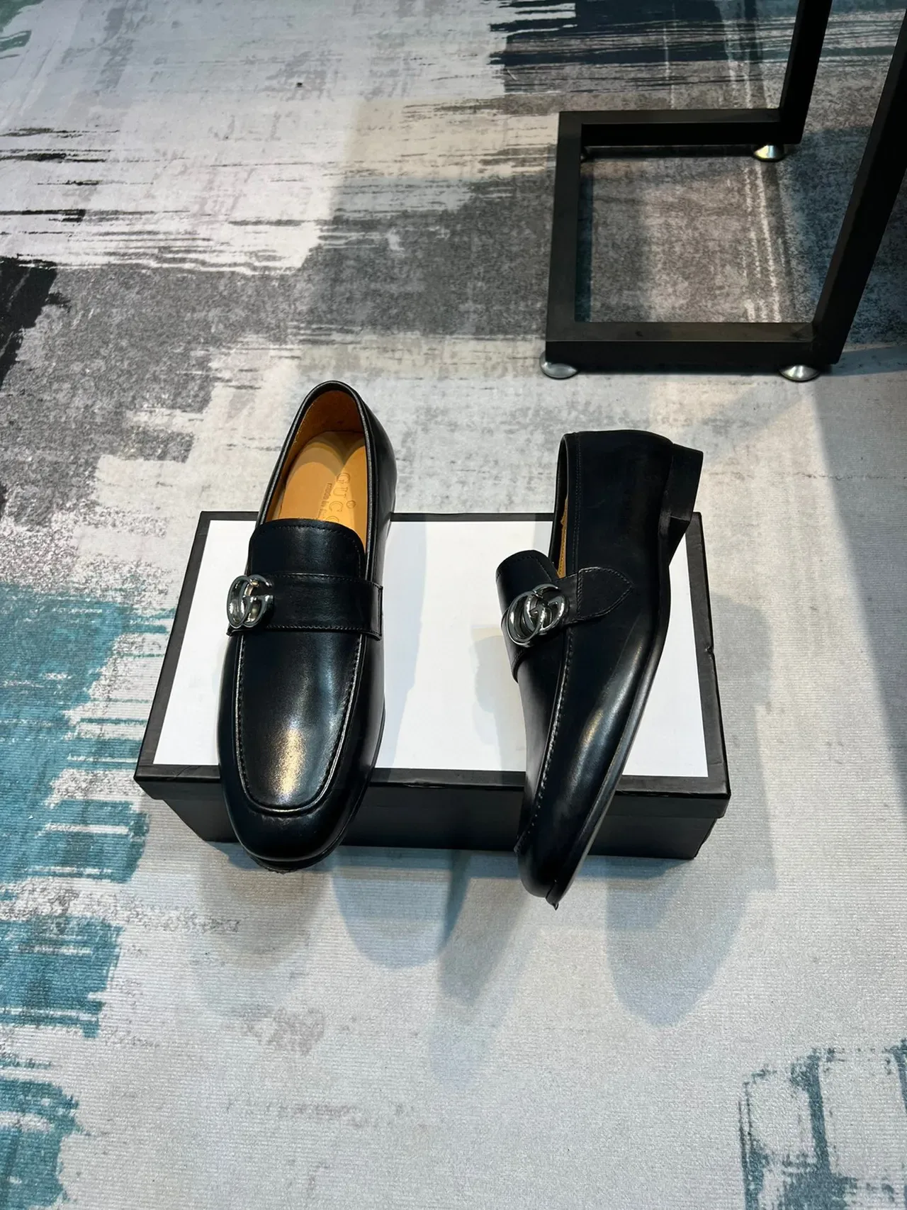 Gucci Horsebit 1955 Mocassins en cuir noir avec boucle Horsebit 4