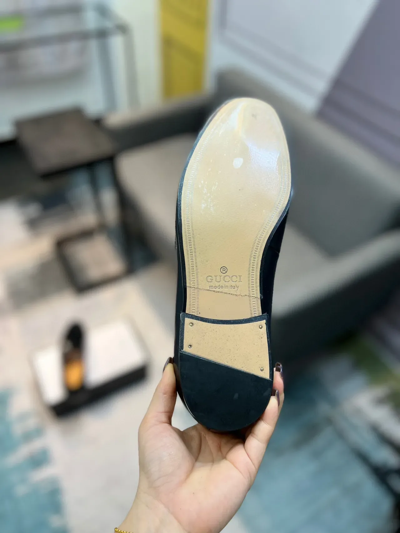 Gucci Horsebit 1955 Mocassins en cuir noir avec boucle Horsebit 9