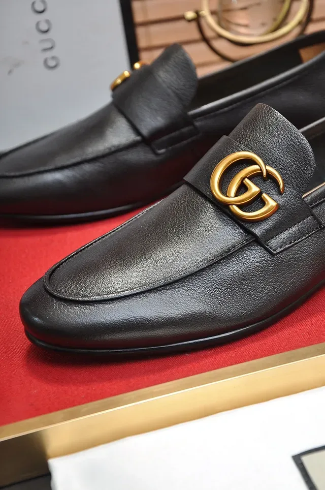 Gucci Horsebit 1955 काले चमड़े के Horsebit लोफर्स 4
