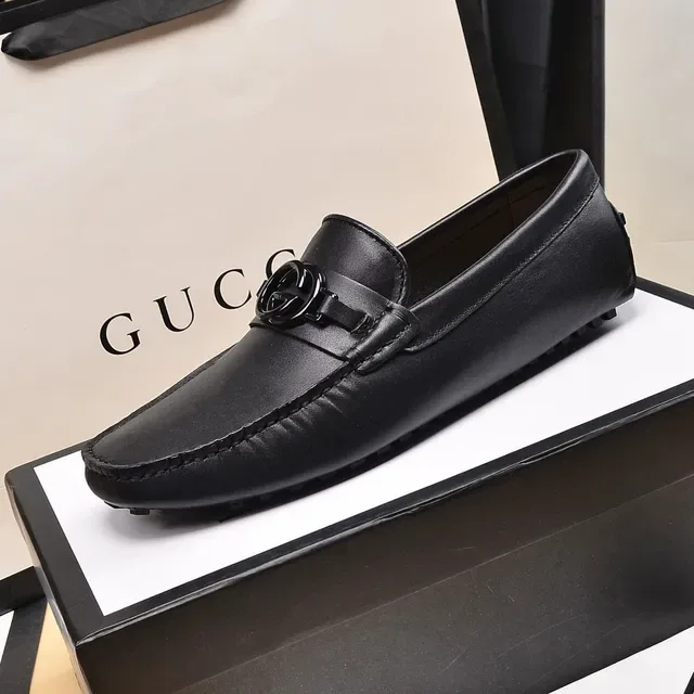Gucci Horsebit 1955 لوسرز جلد أسود Horsebit 4