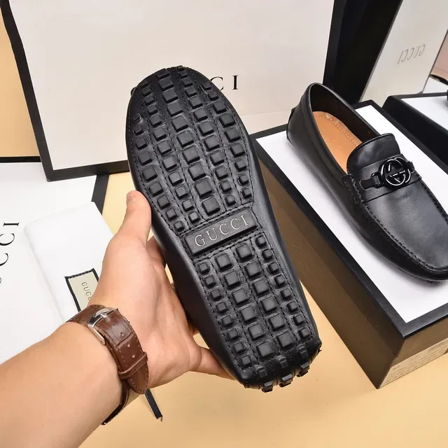 Gucci Horsebit 1955 لوسرز جلد أسود Horsebit 5