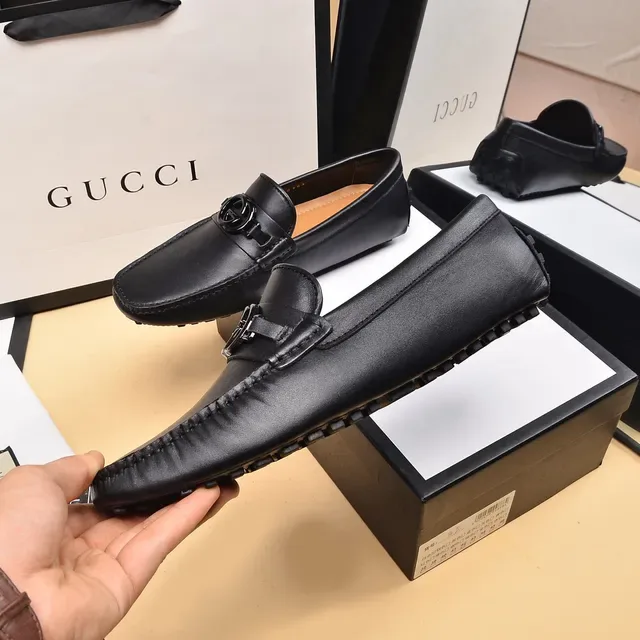 Gucci Horsebit 1955 لوسرز جلد أسود Horsebit 7