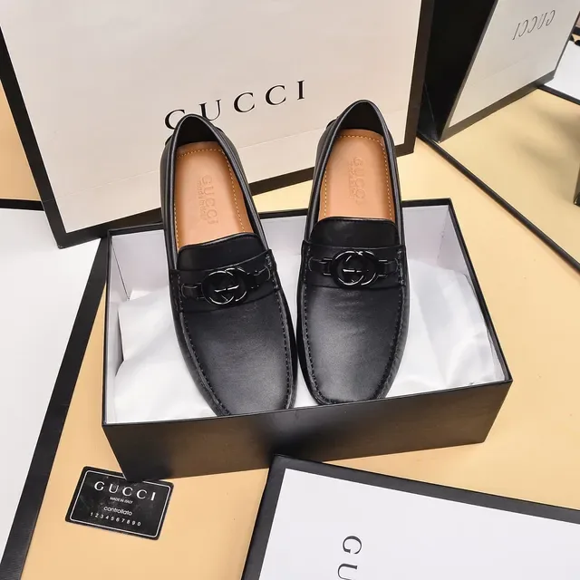 Gucci Horsebit 1955 لوسرز جلد أسود Horsebit 9