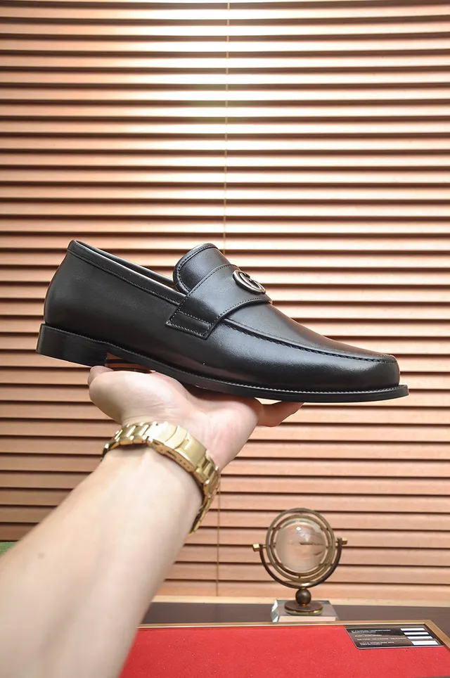 Gucci Horsebit 1955 Mocassins en Cuir Noir Interlocking G 7