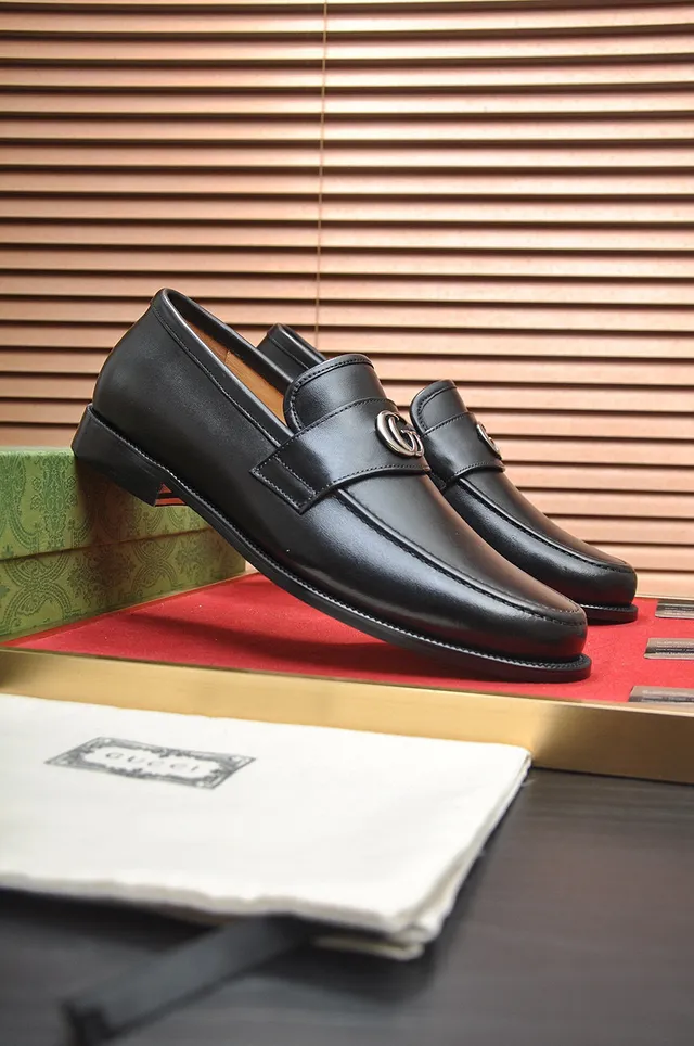 Gucci Horsebit 1955 Mocassins en Cuir Noir Interlocking G 9