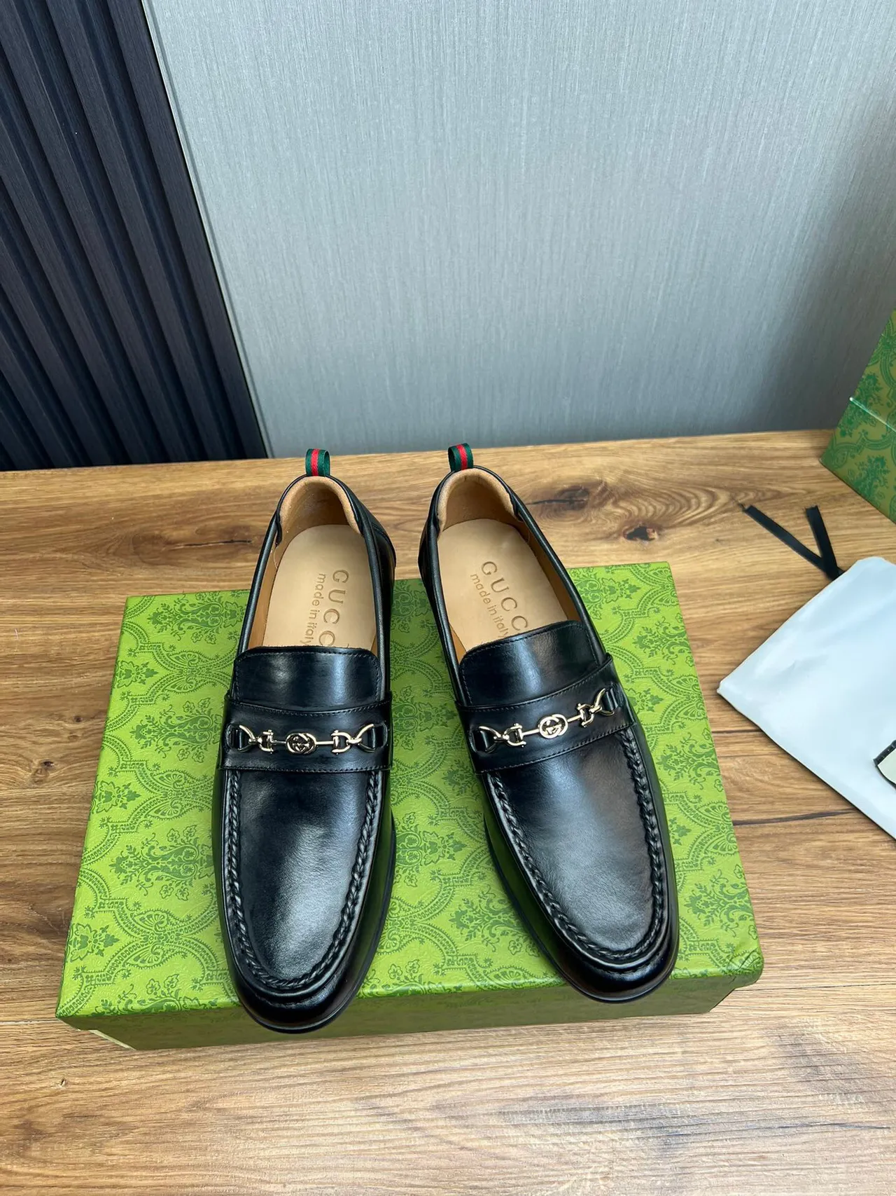 Gucci Horsebit 1955 Mocassin en Cuir Noir 2