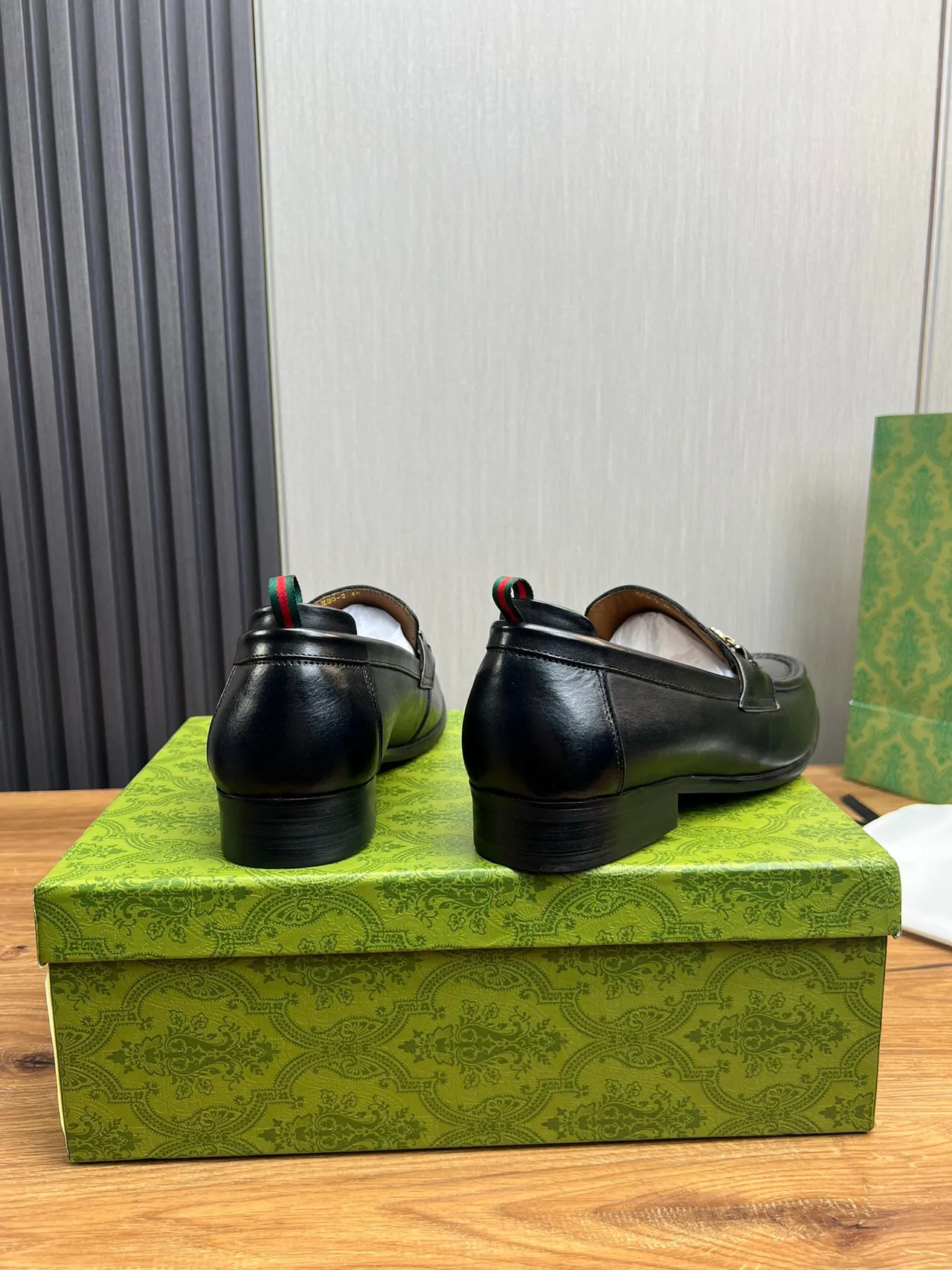 Gucci Horsebit 1955 Mocassin en Cuir Noir 5