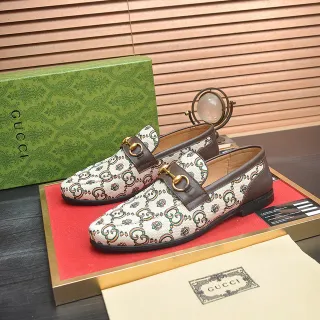 Gucci Horsebit 1955 GG Monogram Canvas Loafers