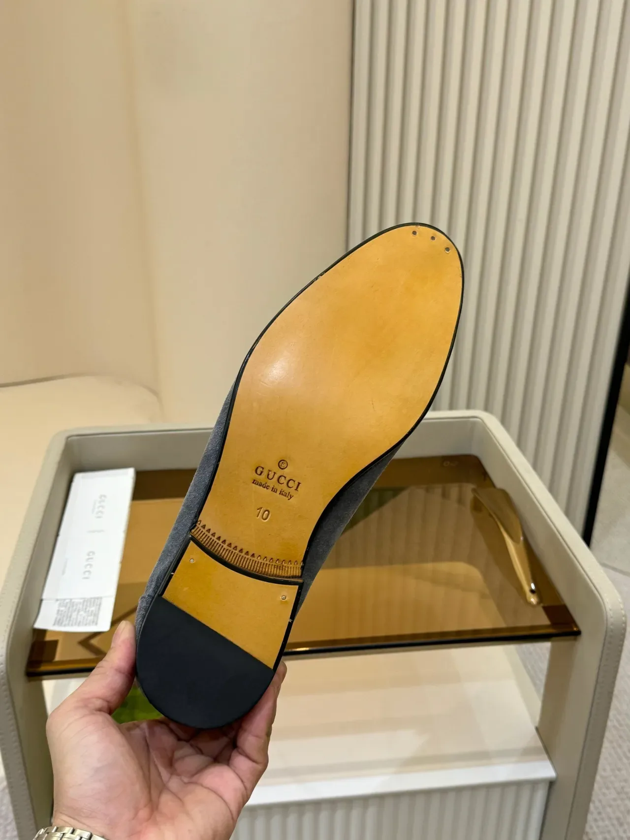 Gucci Horsebit 1955 Mocassins en Daim Gris 2
