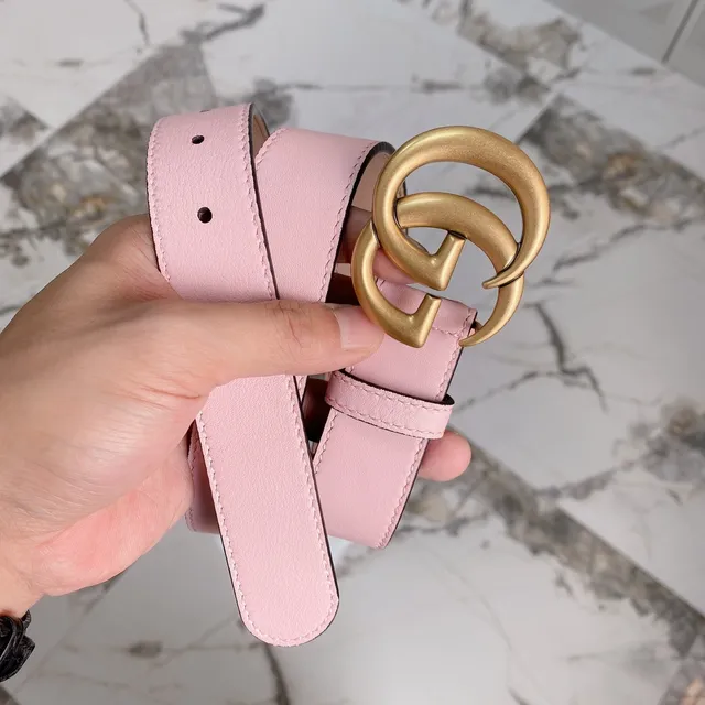 Gucci Horsebit 1955 Pink Leather Belt 3