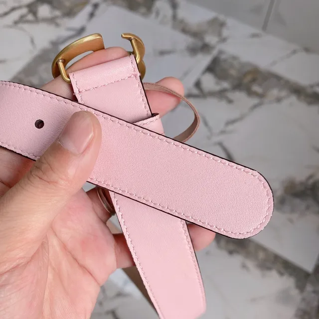 Gucci Horsebit 1955 Pink Leather Belt 5