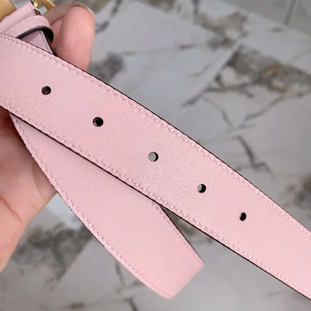 Gucci Horsebit 1955 Pink Leather Belt 6