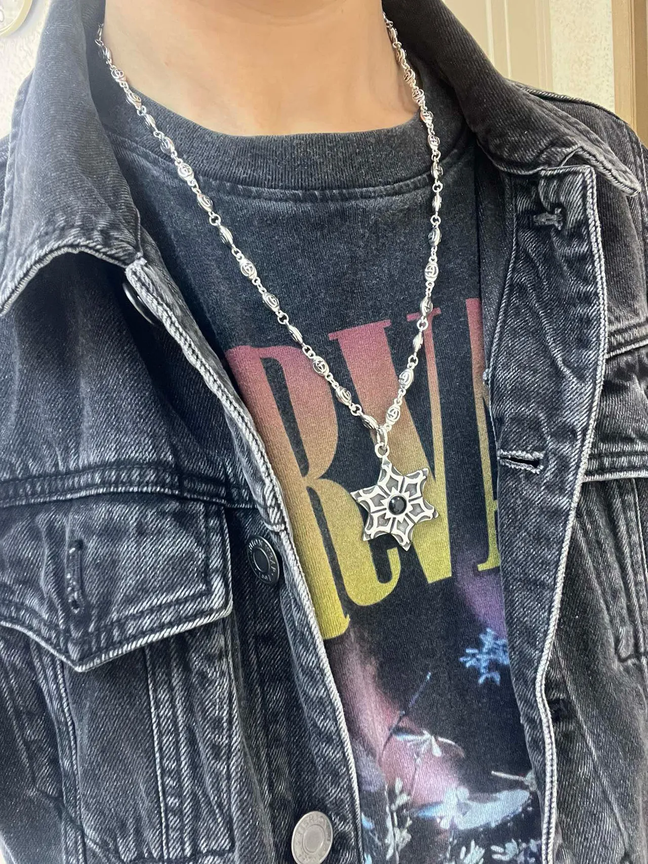 Gucci Interlocking G Chain Star Pendant Necklace 4