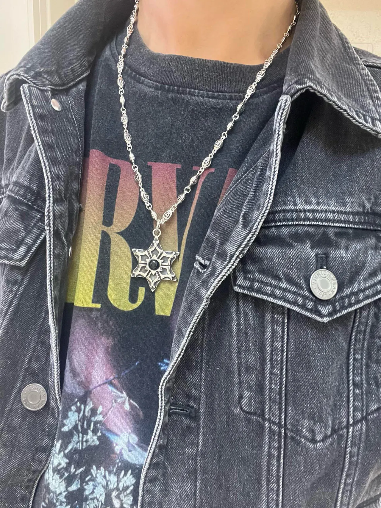Gucci Interlocking G Chain Star Pendant Necklace 7