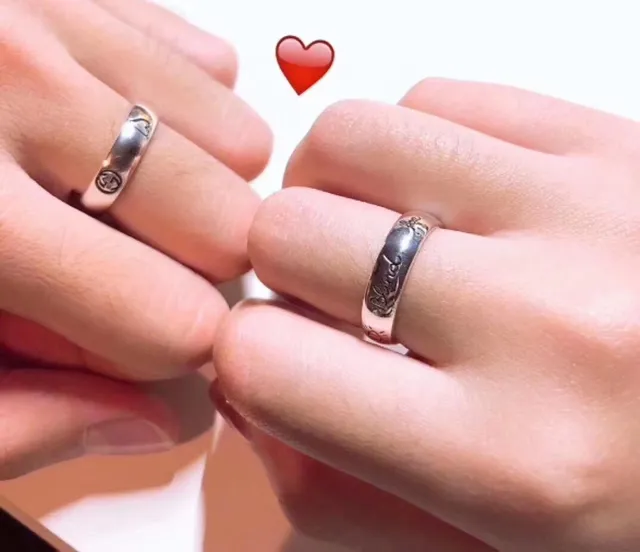 Gucci Love Silver Polished Engraved Symbolic Motifs Ring 2