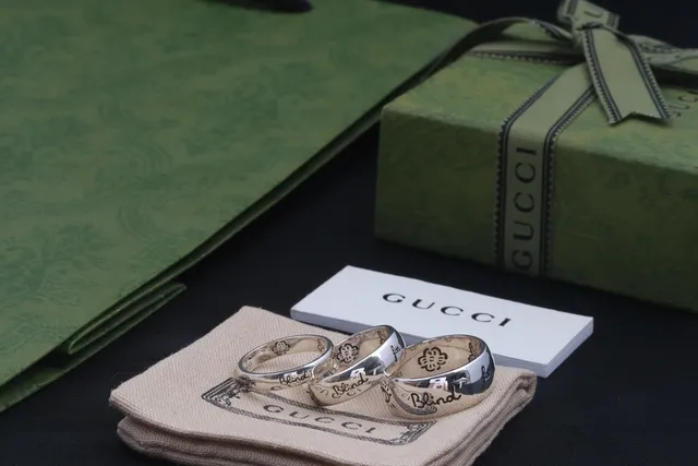 Gucci Love Silver Polished Engraved Symbolic Motifs Ring 5